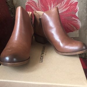 Lucky Brand Leather Ankle Boots